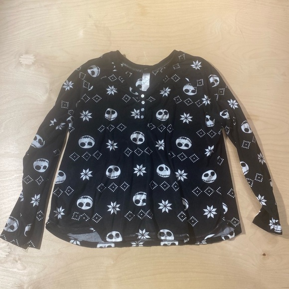 Nightmare Before Christmas Long Sleeve Sleepware Top 2X (GA) - Picture 4 of 14